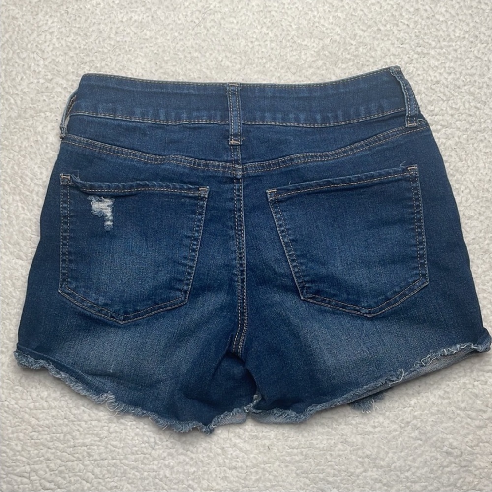 Cut off denim shorts stretch favorite midi So Distressed - Picture 6 of 9